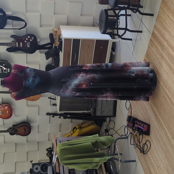 GALAXY BLACK MAXI DRESS - LIMITED - Picture 5 of 10